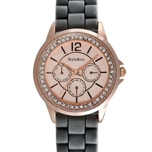 COPY - Style&co. Rose Gold and Crystal Accent Watch